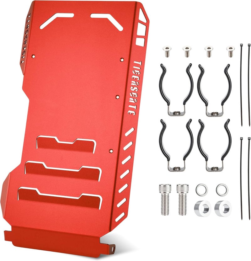 TIGERSGATE 2018-2024 Softail Engine Skid Plate for Breakout, Deluxe, Fat Bob, Fat Boy, Street Bob, Sport Glide, Heritage Classic, Low Rider, Slim Models, Red - Image 1